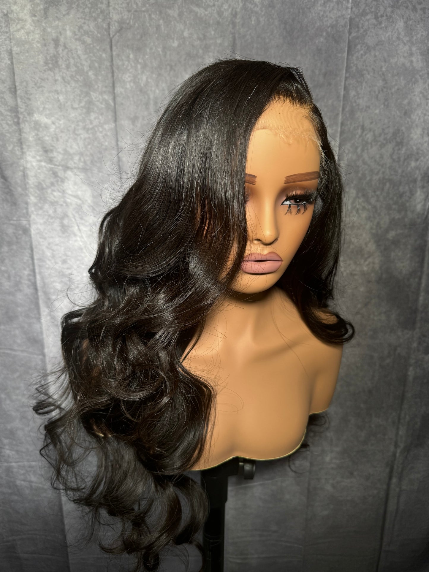 Noir Side Part Curly Ready To Wear Glueless Wig