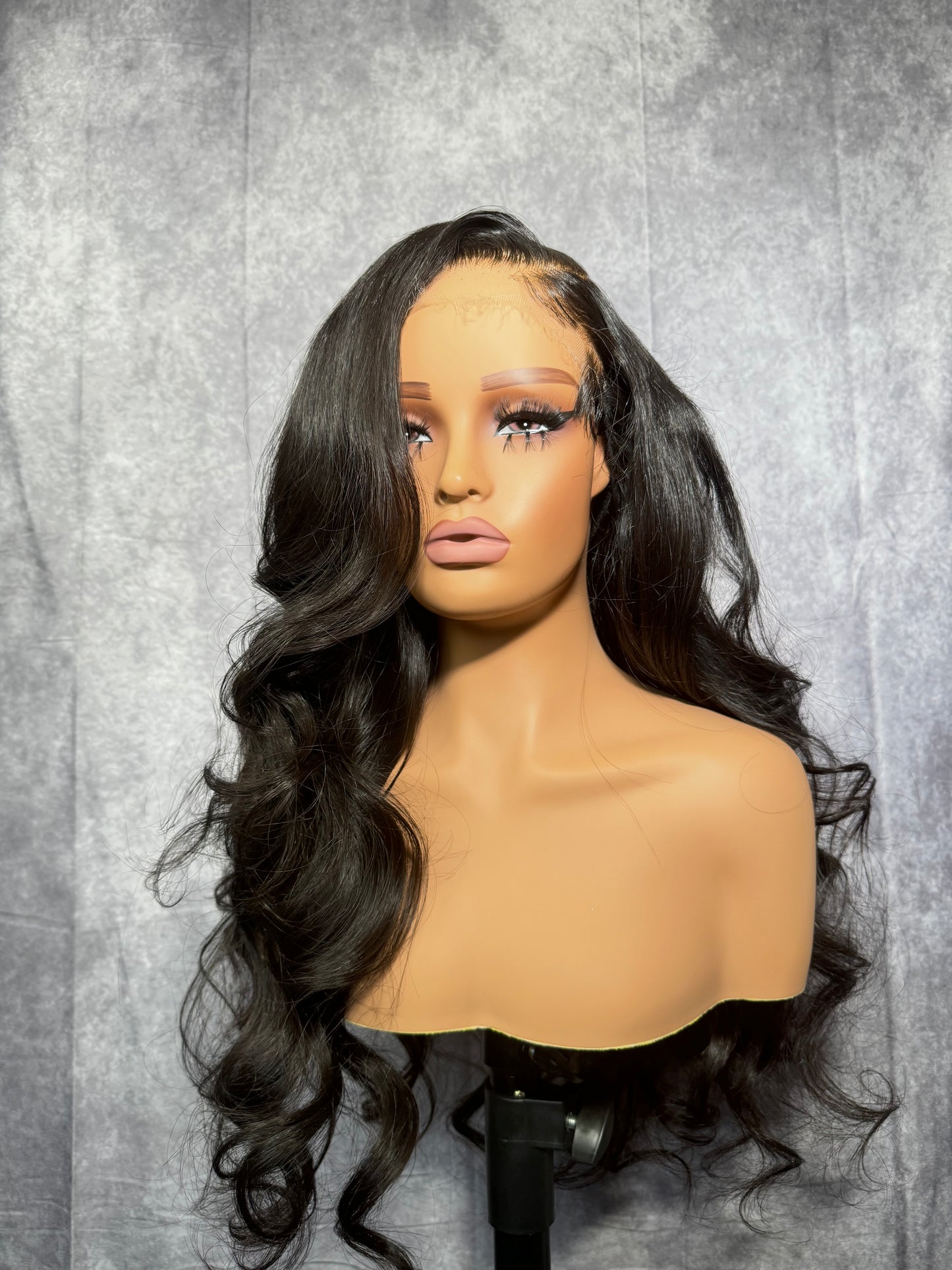 Noir Side Part Curly Ready To Wear Glueless Wig