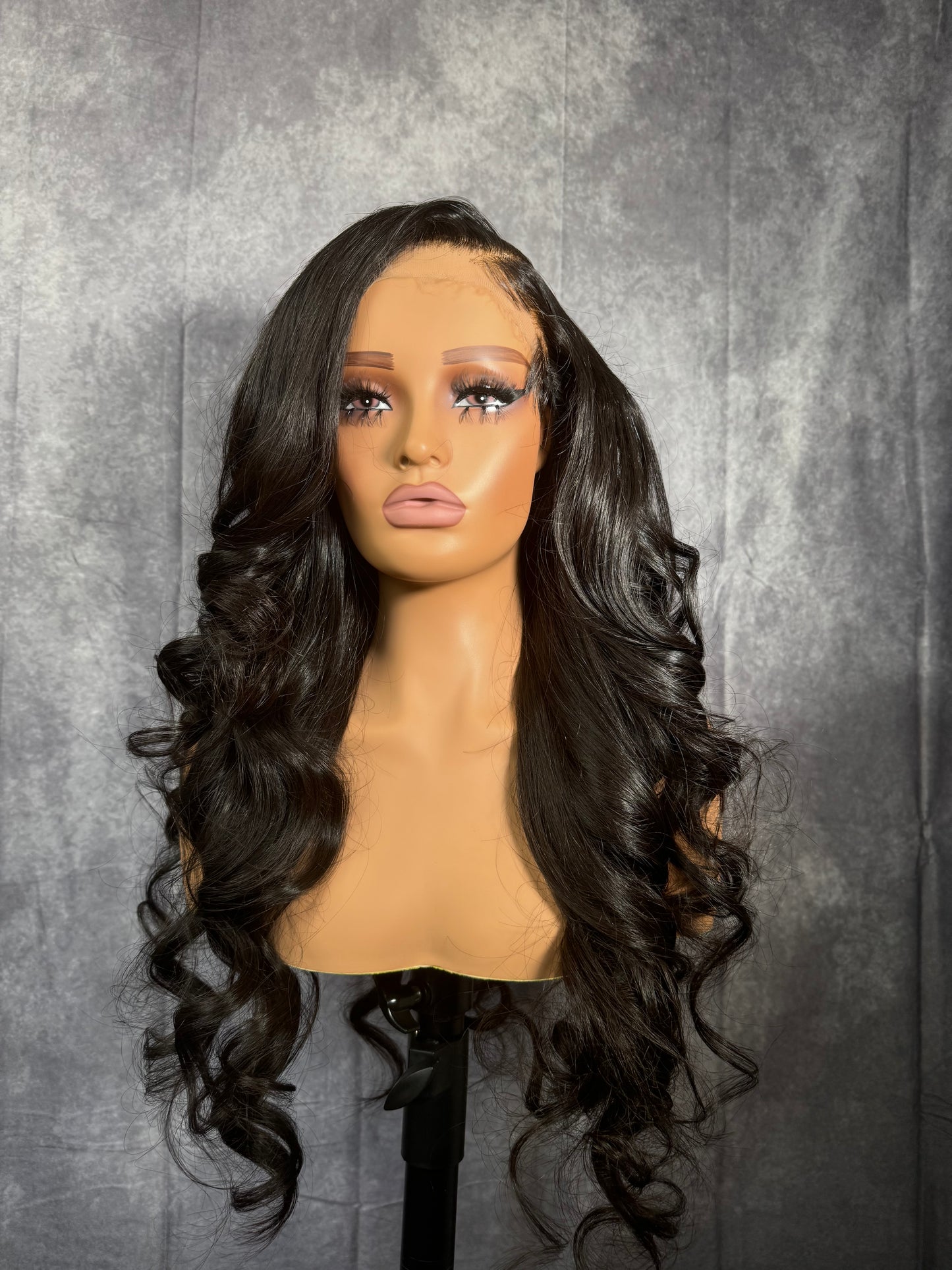 Noir Side Part Curly Ready To Wear Glueless Wig